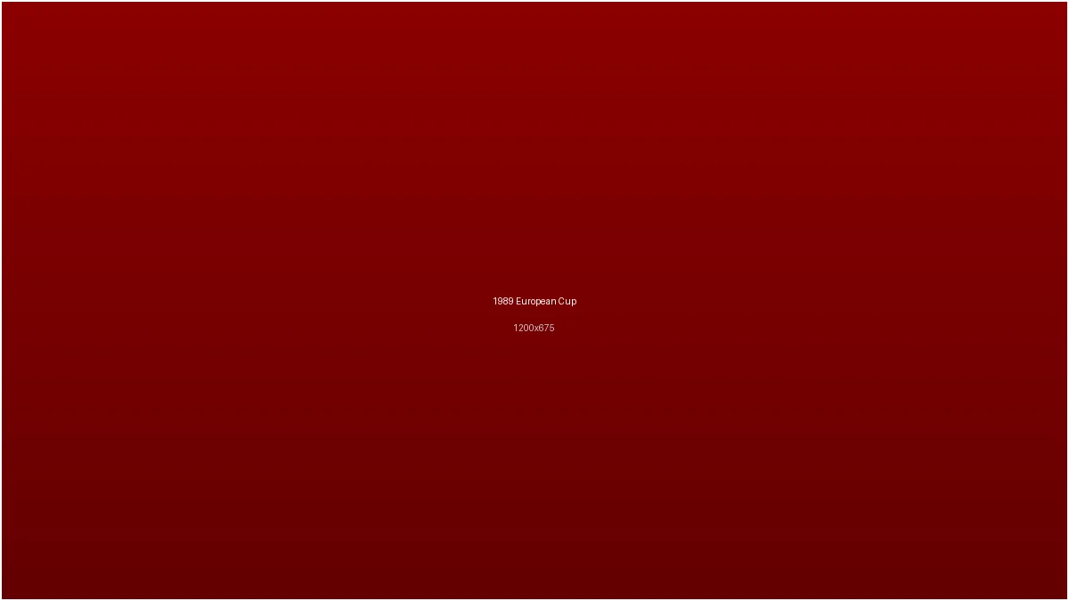 必赢亚洲1989年欧冠决赛球队庆祝场景